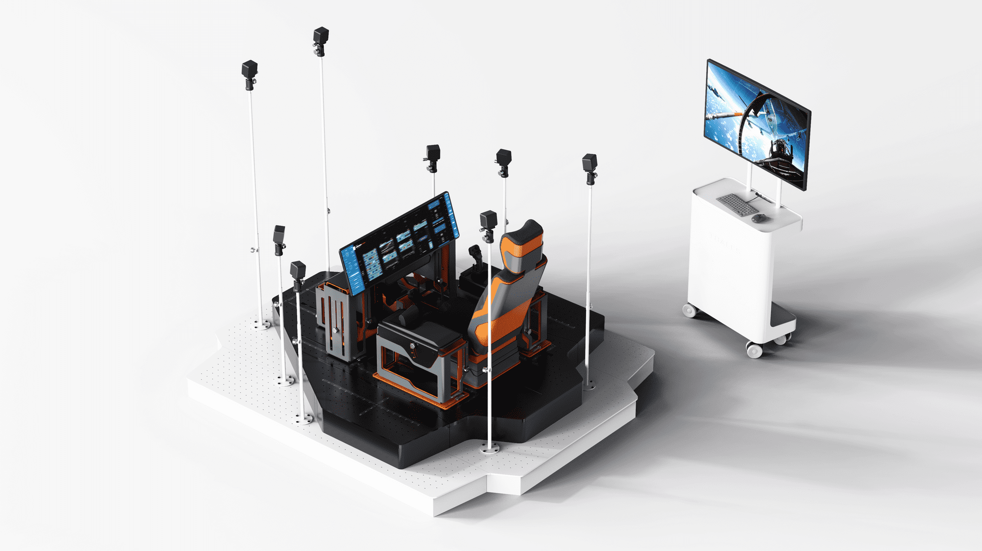 Démonstrateur cockpit VR pour Thales - design félix et associés