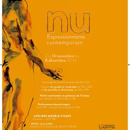 Nu ! Expressionnisme contemporain, exposition de Bruno Poiré du 14 novembre au 8 décembre 2024